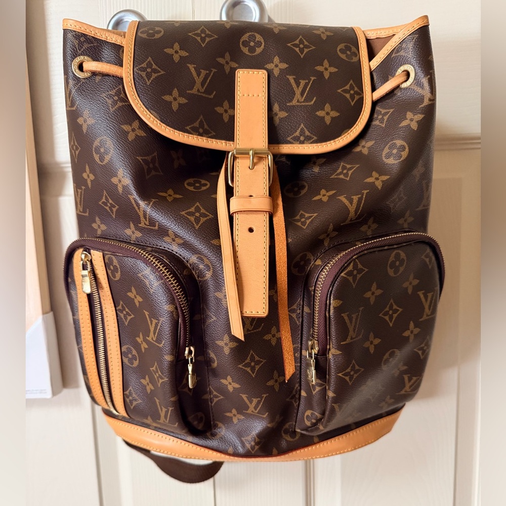 Authentic Louis Vuitton Bosphore Monogram Canvas Backpack